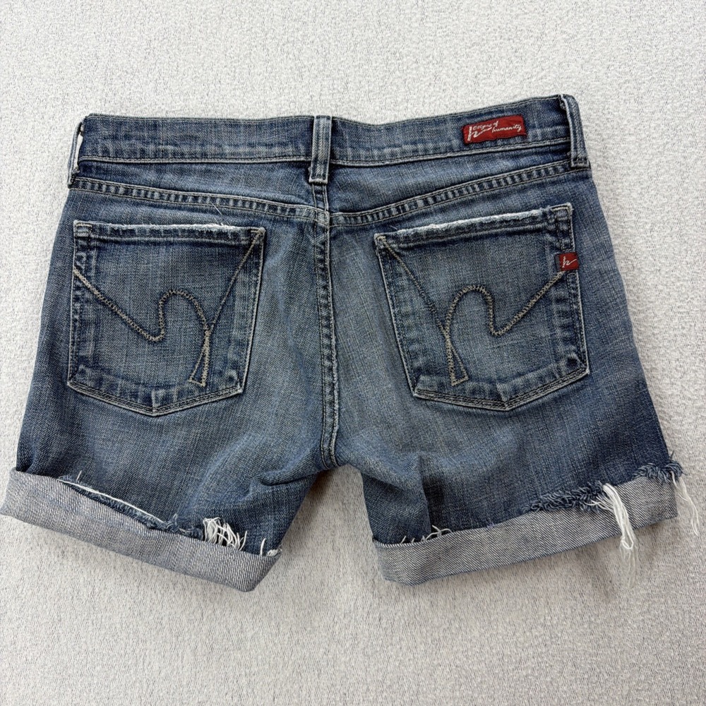 Citizens of Humanity Kelly Bootcut #001 Cutoff 28 Denim Jean Shorts Y2K